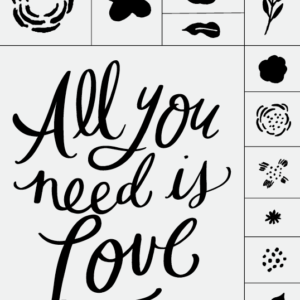 All You Need is Love Chalk Transfer