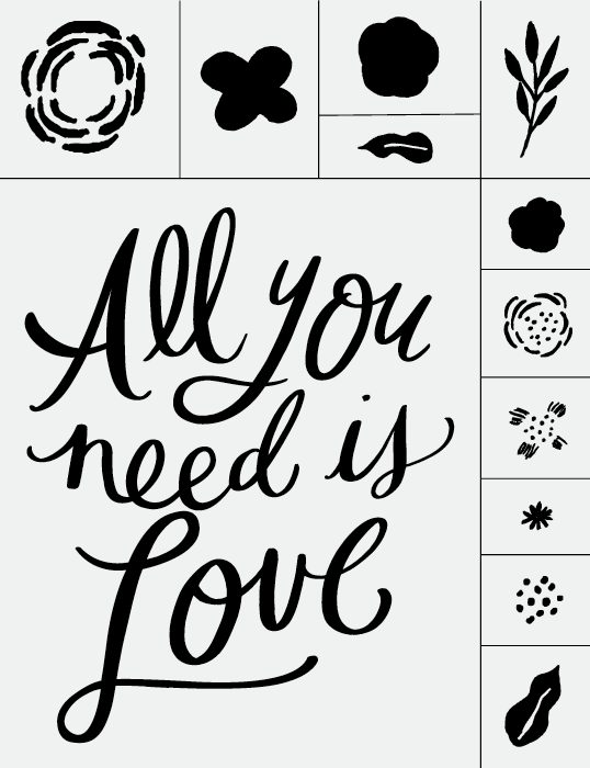 All You Need is Love Chalk Transfer