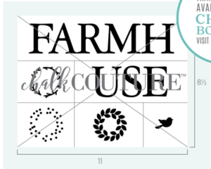 Farmhouse Wreath Transfer