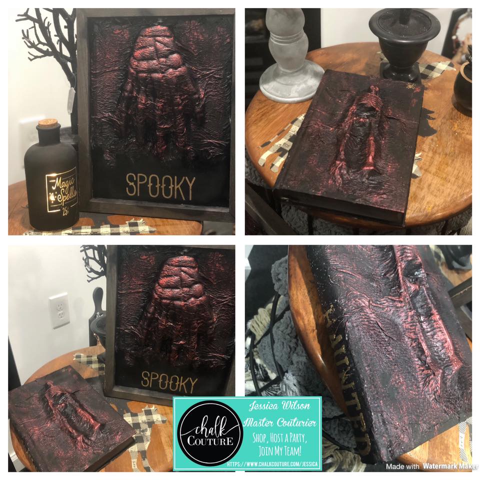 Make Your Own Spooky Spell Book 3D Wall Art.