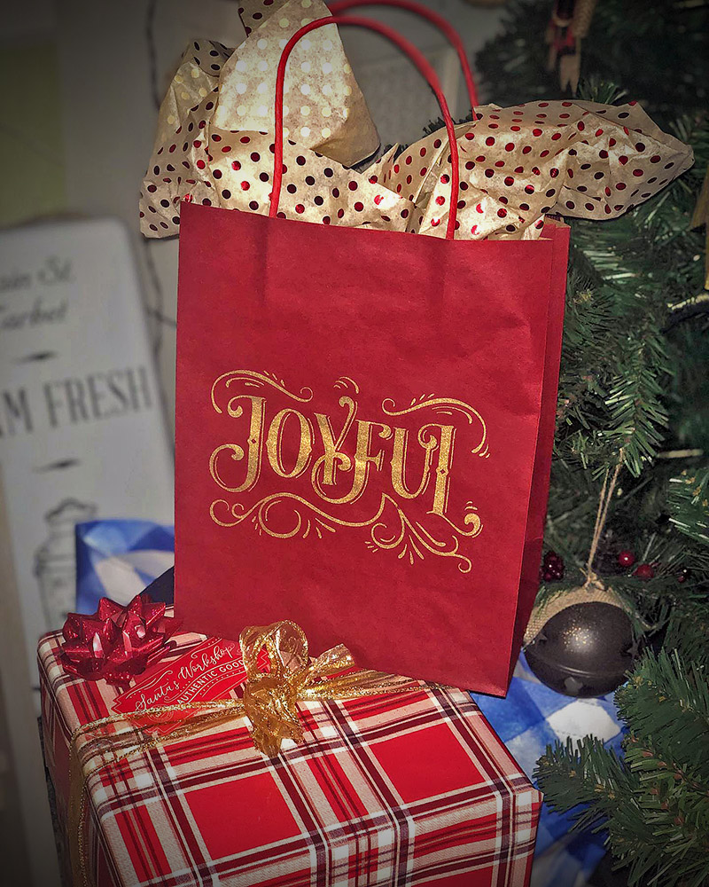 Joyful Transfer on Gift Bag