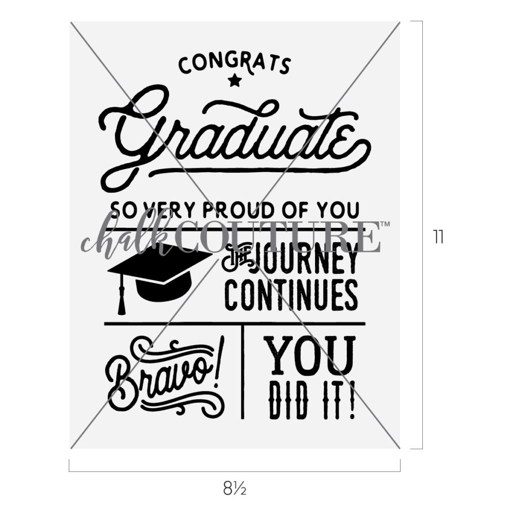 Congrats Graduate Chalk Transfer