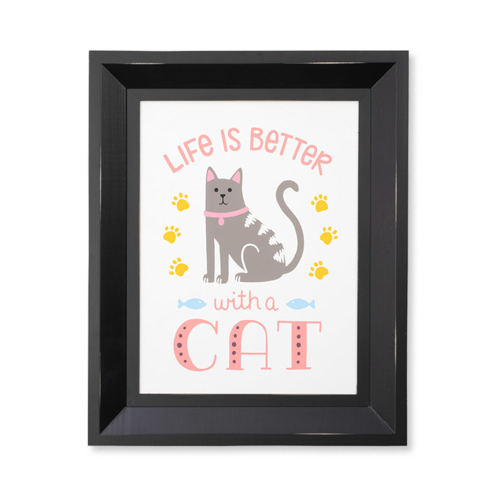 Life Is Better With A Cat Chalk Sample