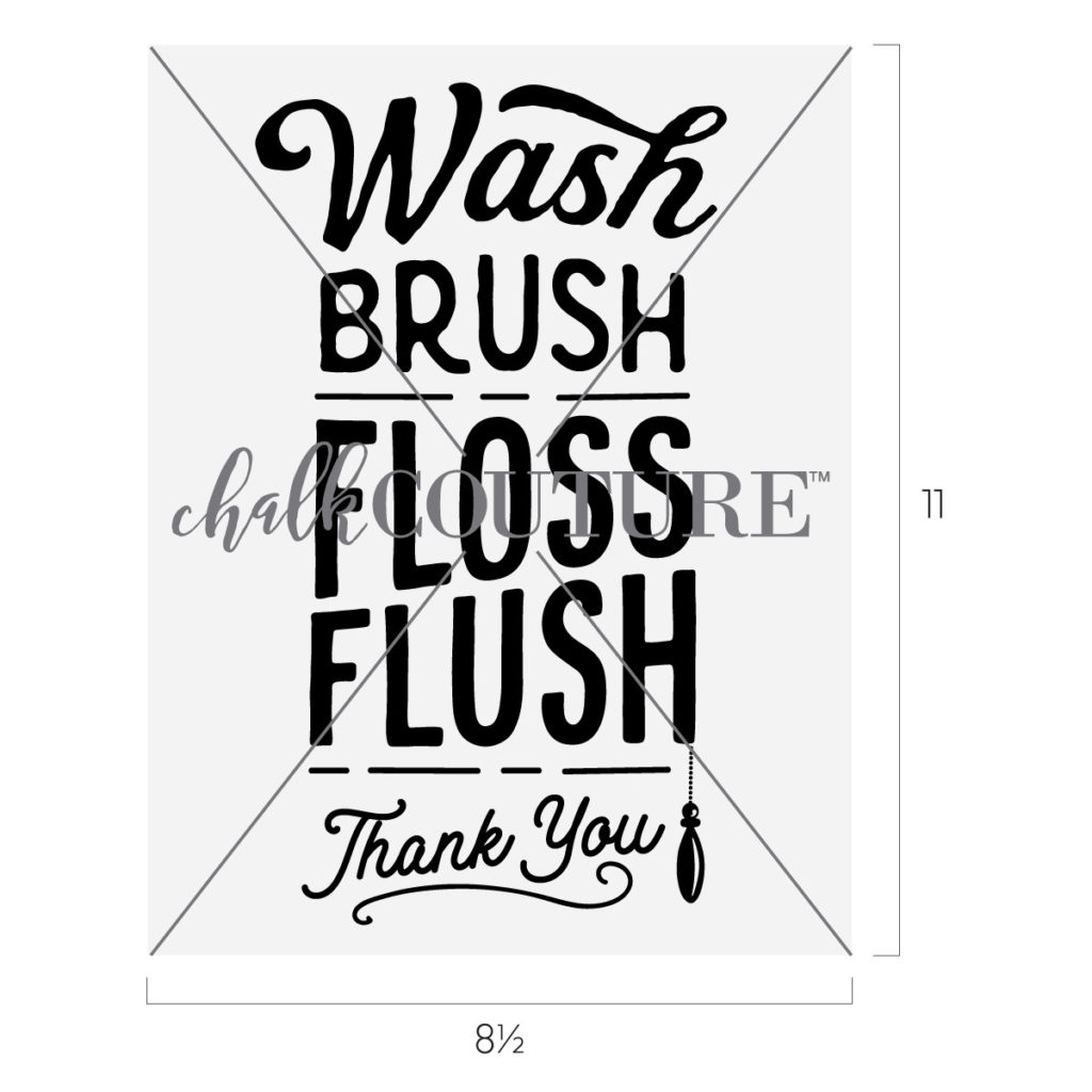 Wash Brush Floss Transfer