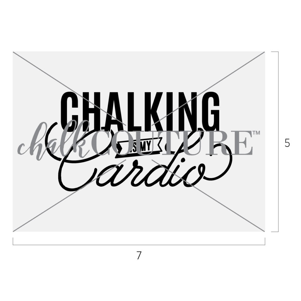 Chalking Is My Cardio Transfer