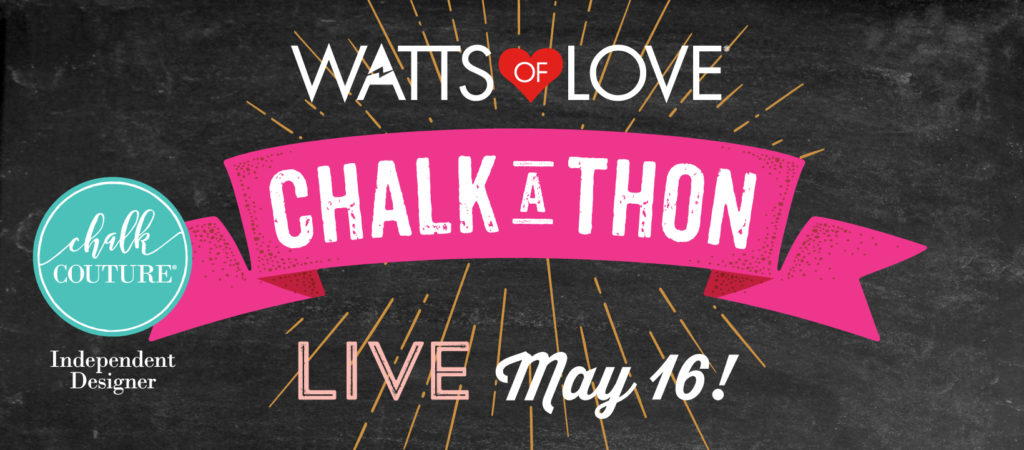 Chalk Couture Watts of Love Chalk-a-thon.