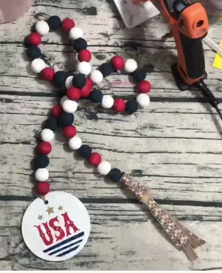 patriotic farmhouse beads