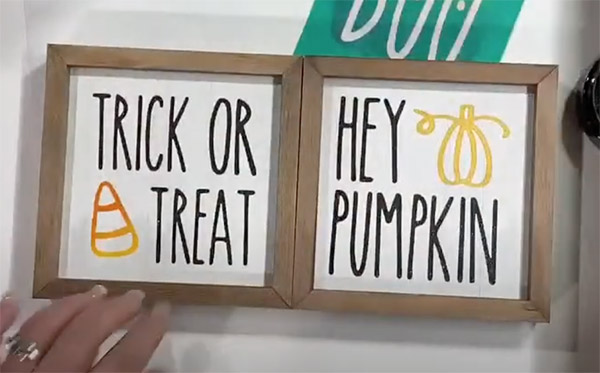 Fun with Halloween Phrases transfer on 5×5 Board!