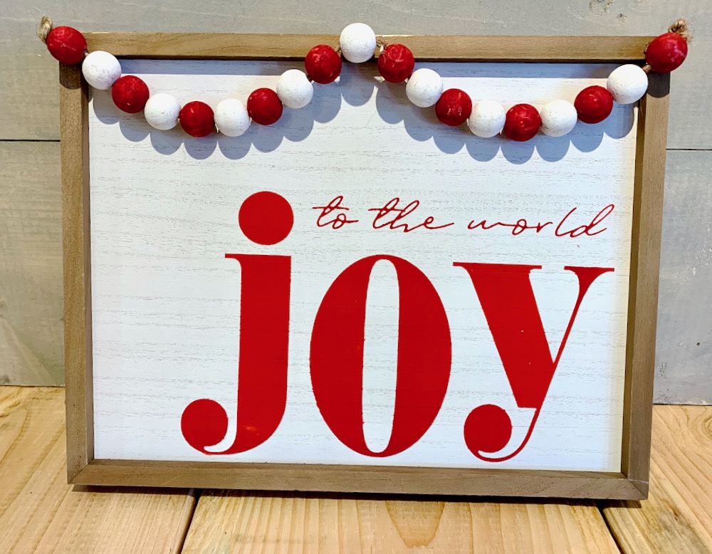 Joy to the World on Box Frame
