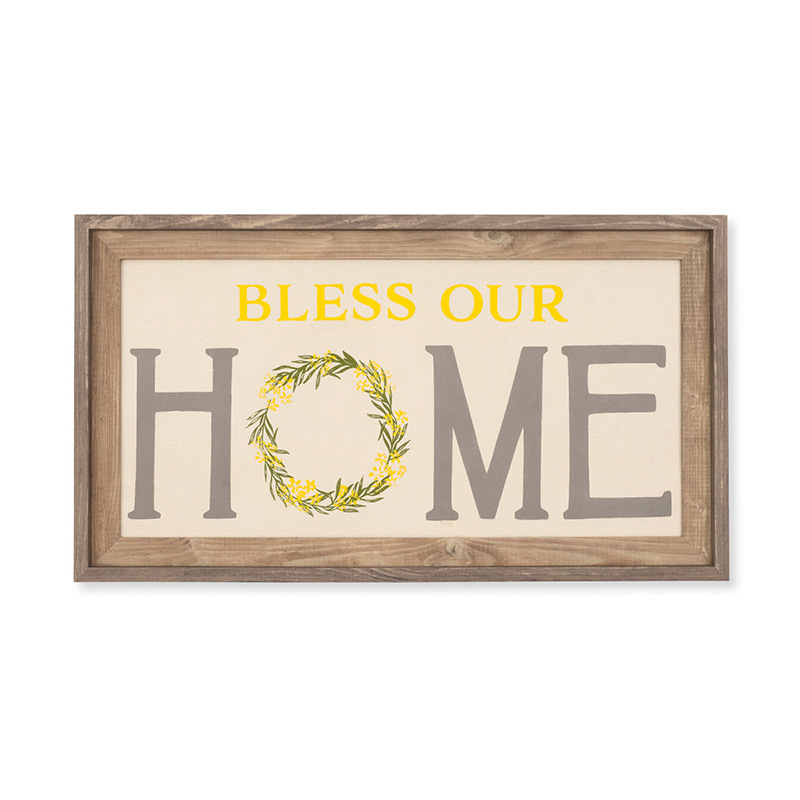 Bless Our Home Wreath finish
