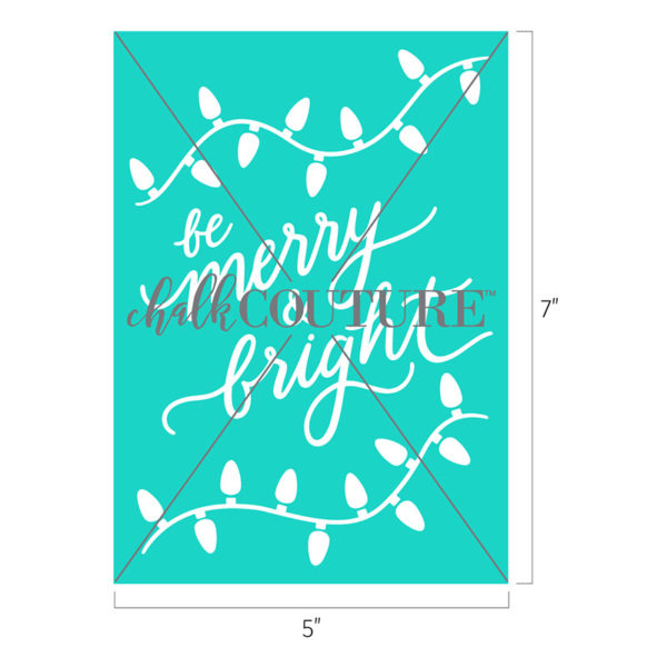 Be Merry and Bright Chalk Transfer