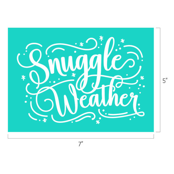 Snuggle Weather Chalk Transfer