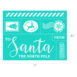 Chalk Couture North Pole airmail transfer