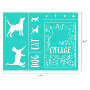 Chalk Couture Dog Cat in Charge Chalk Transfer